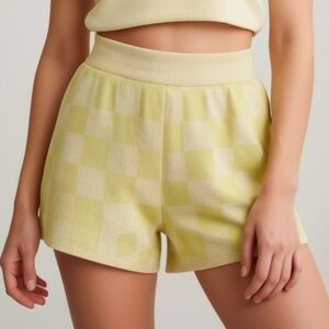 UGG Knit Checkered Lounge Shorts – XS Cozy Loungewear Must-Have